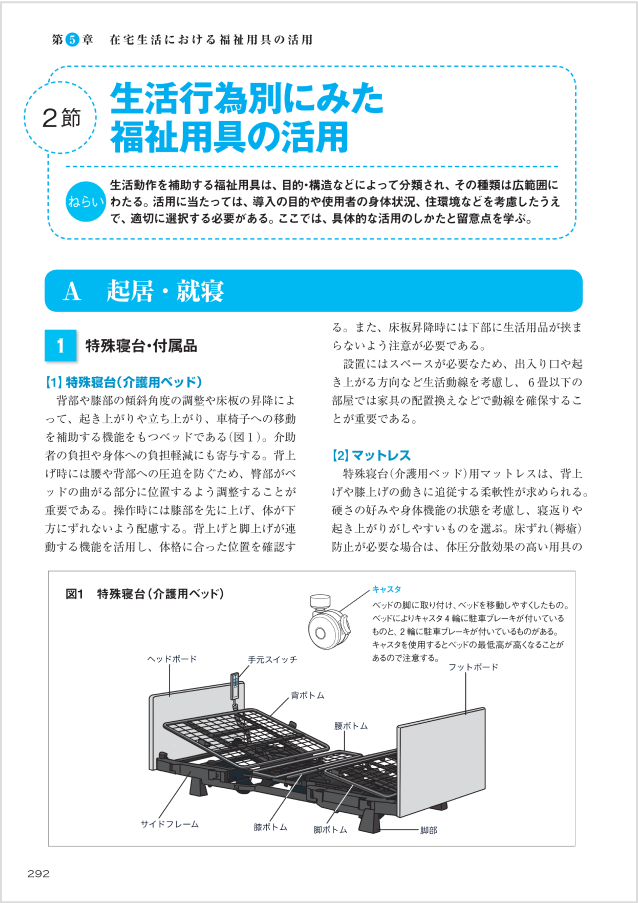 292〜293ページ：第5章 在宅生活における福祉用具の活用