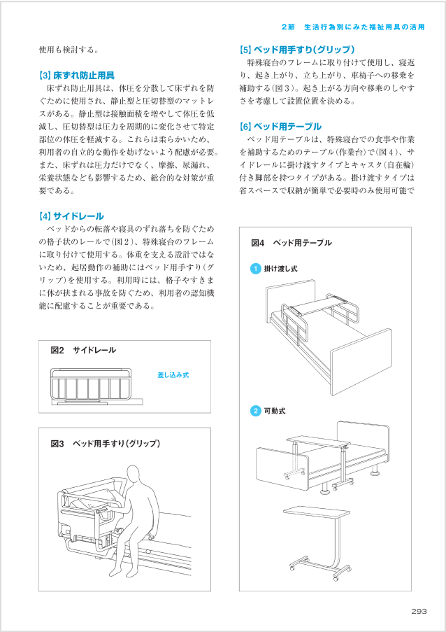 292〜293ページ：第5章 在宅生活における福祉用具の活用